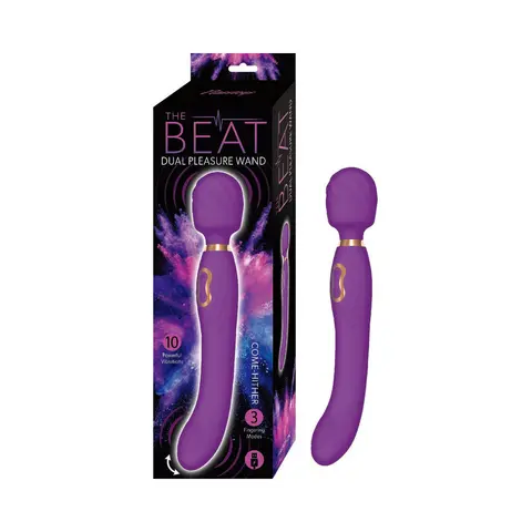 The Beat Dual Pleasure Wand in Purple