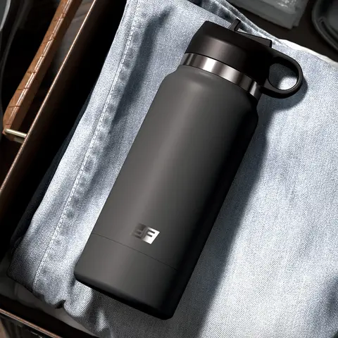 PDX Plus Fuck Flask Secret Delight Discreet Stroker Grey Bottle in Light