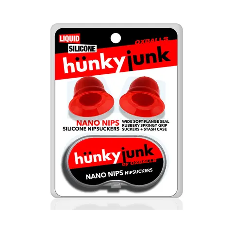 Hunkyjunk Nano Nips "Just The Tip" Nipple-Nubs Red Silicone
