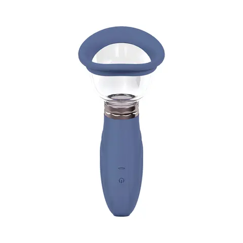 Pumped Delightful Automatic Rechargeable Vulva & Breast Pump in Blue