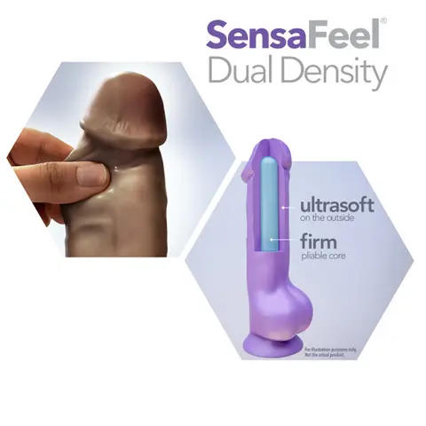 Au Naturel Jack 7 in. Posable Dual Density Dildo in Brown