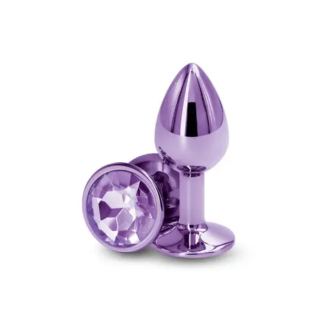 Rear Assets Metal Anal Plug Small in Purple