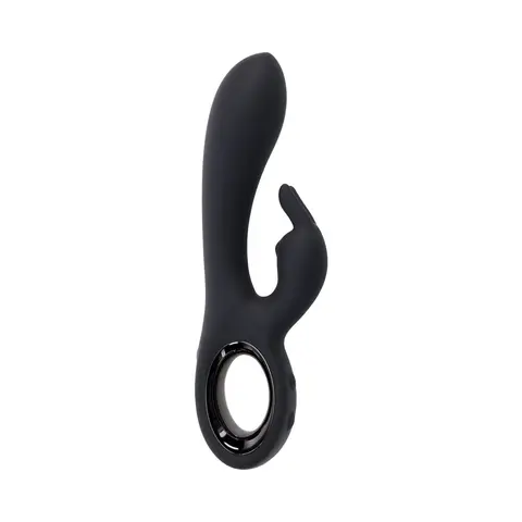 Playboy Late Night Bunny Rechageable Dual Stimulator Silicone Black