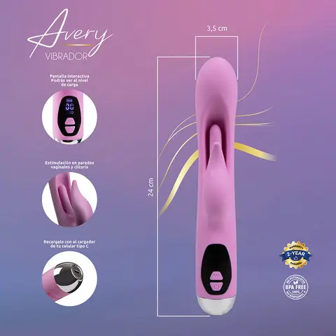 Camtoyz Rabbit Vibrator USB-C Charging Avery