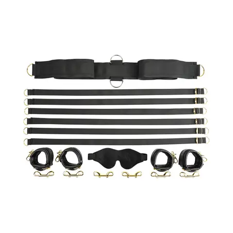 Sportsheets Special Edition Under the Bed Restraint Set Black