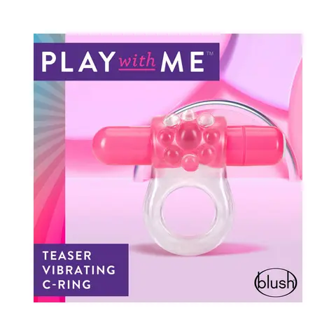 Play with Me Teaser Vibrating C-Ring in Pink