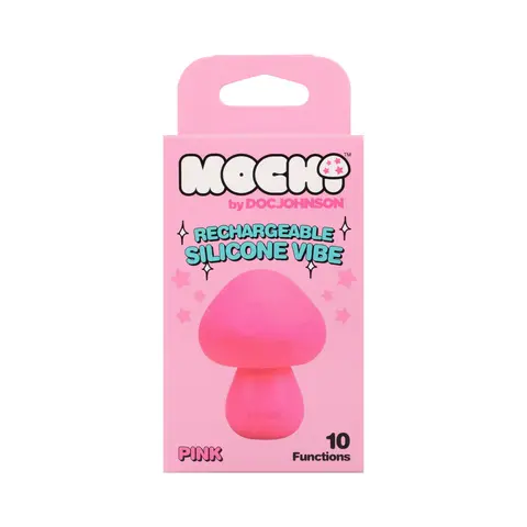 Mochi Mushroom Rechargeable Silicone Vibe in Pink
