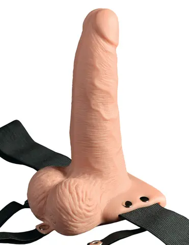 6" Hollow Strap-On with Remote